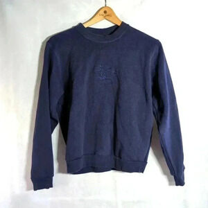 Salishan Washington Dark Blue Sweat shirt Bette and Court 100% cotton sz S